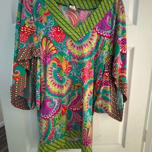 Trina Turk tunic swim coverup dress